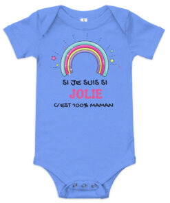 Baby bébé ''Si je suis si jolie, c'est 100% maman'' édition limitée