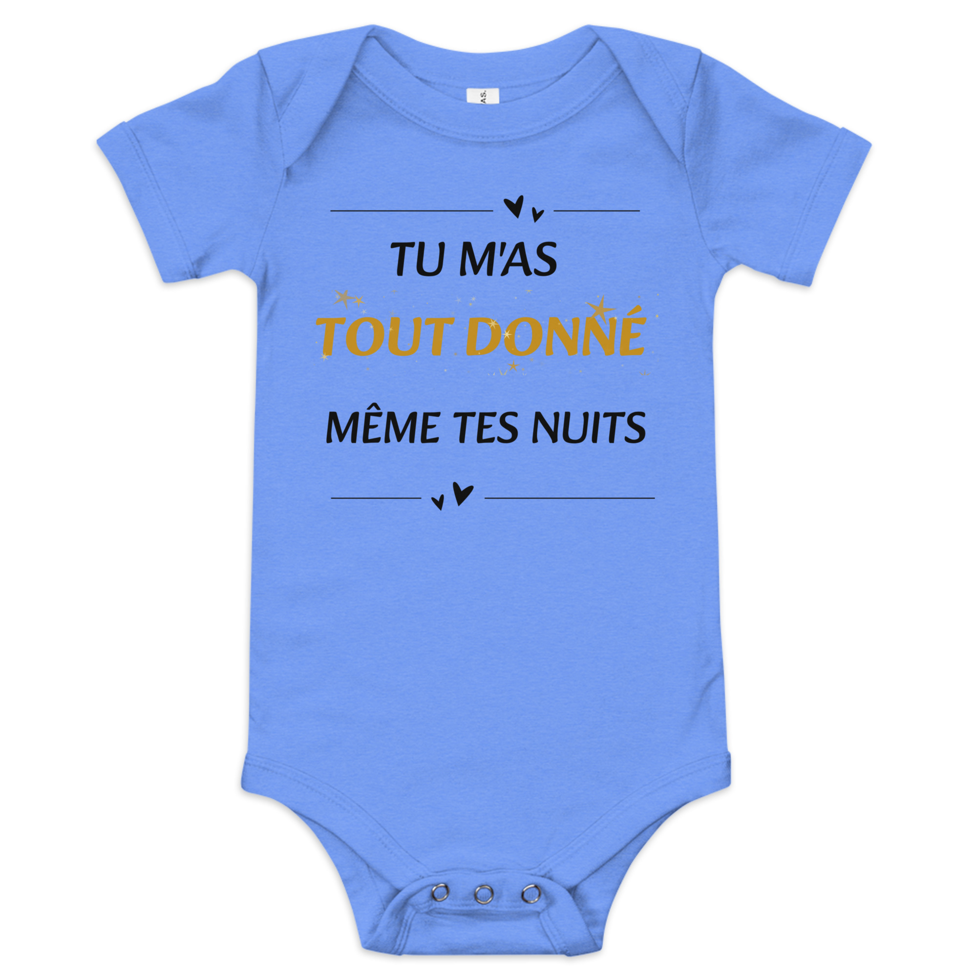 Body Bébé Cadeau Maman – “Tu m’as tout donné, même tes nuits” – Image 10