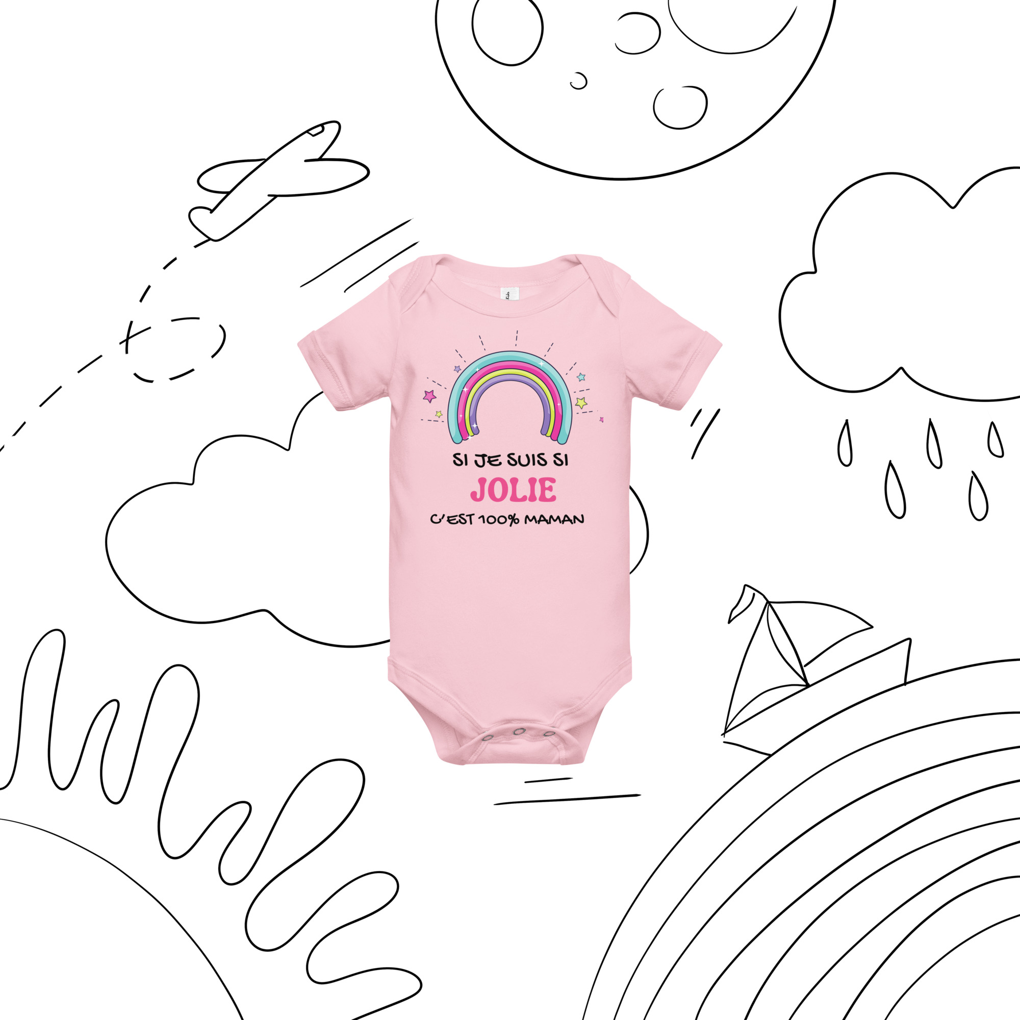 Baby bébé ''Si je suis si jolie, c'est 100% maman'' édition limitée – Image 17