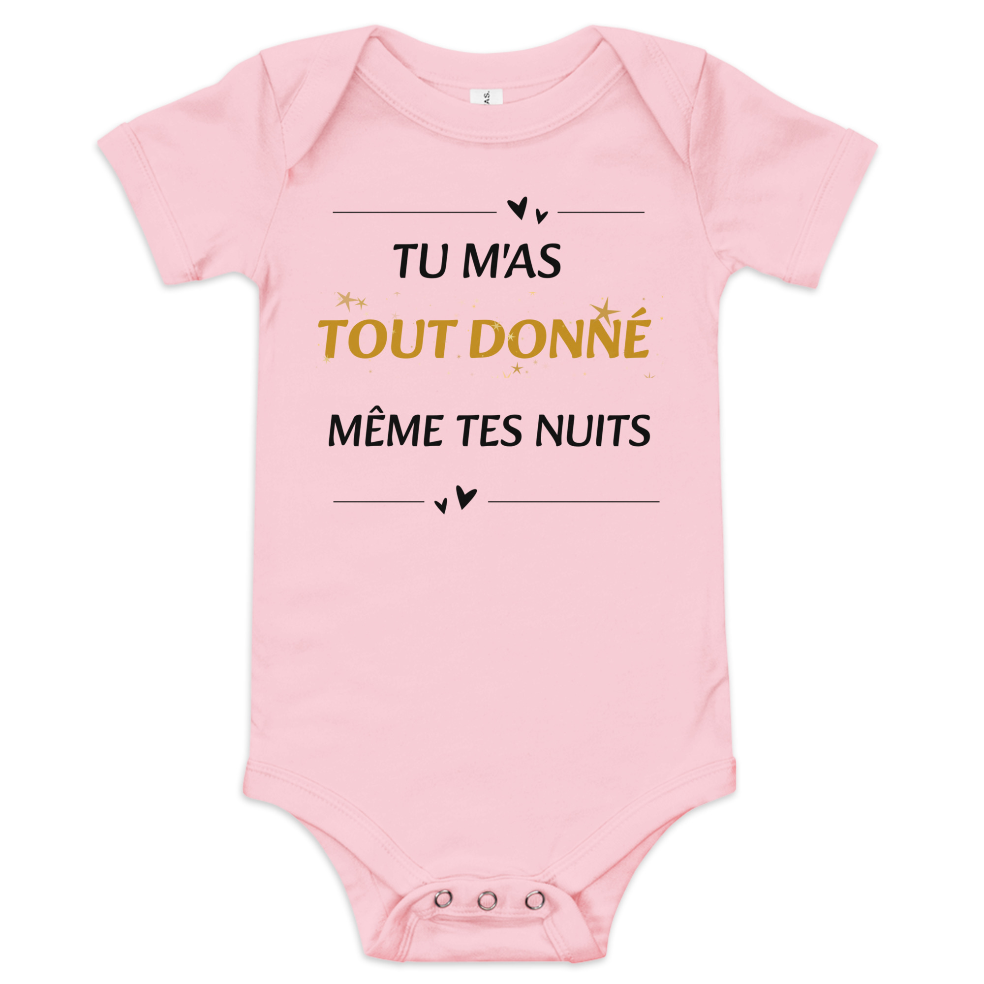 Body Bébé Cadeau Maman – “Tu m’as tout donné, même tes nuits” – Image 8