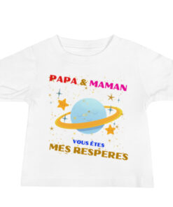T-shirt Papa & Maman: Vous êtes mes repères, édition limitée