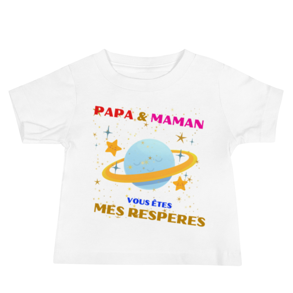 T-shirt Papa & Maman: Vous êtes mes repères, édition limitée
