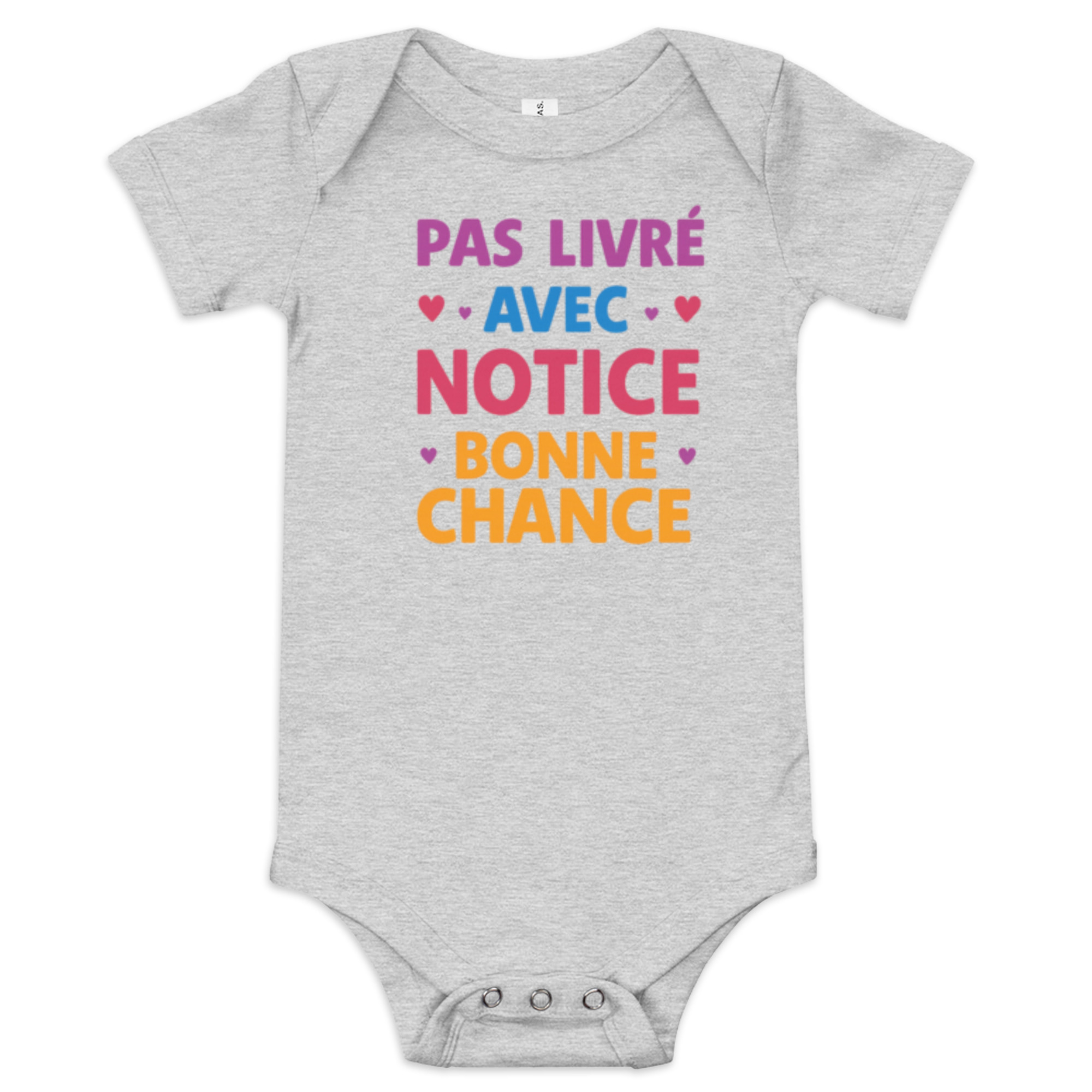 Body Bébé "Pas livré avec notice, bonne chance" édition limitée – Image 5