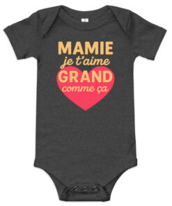 Alternative view of Body bébé ''Mamie je t'aime grand comme ça" Edition limitée