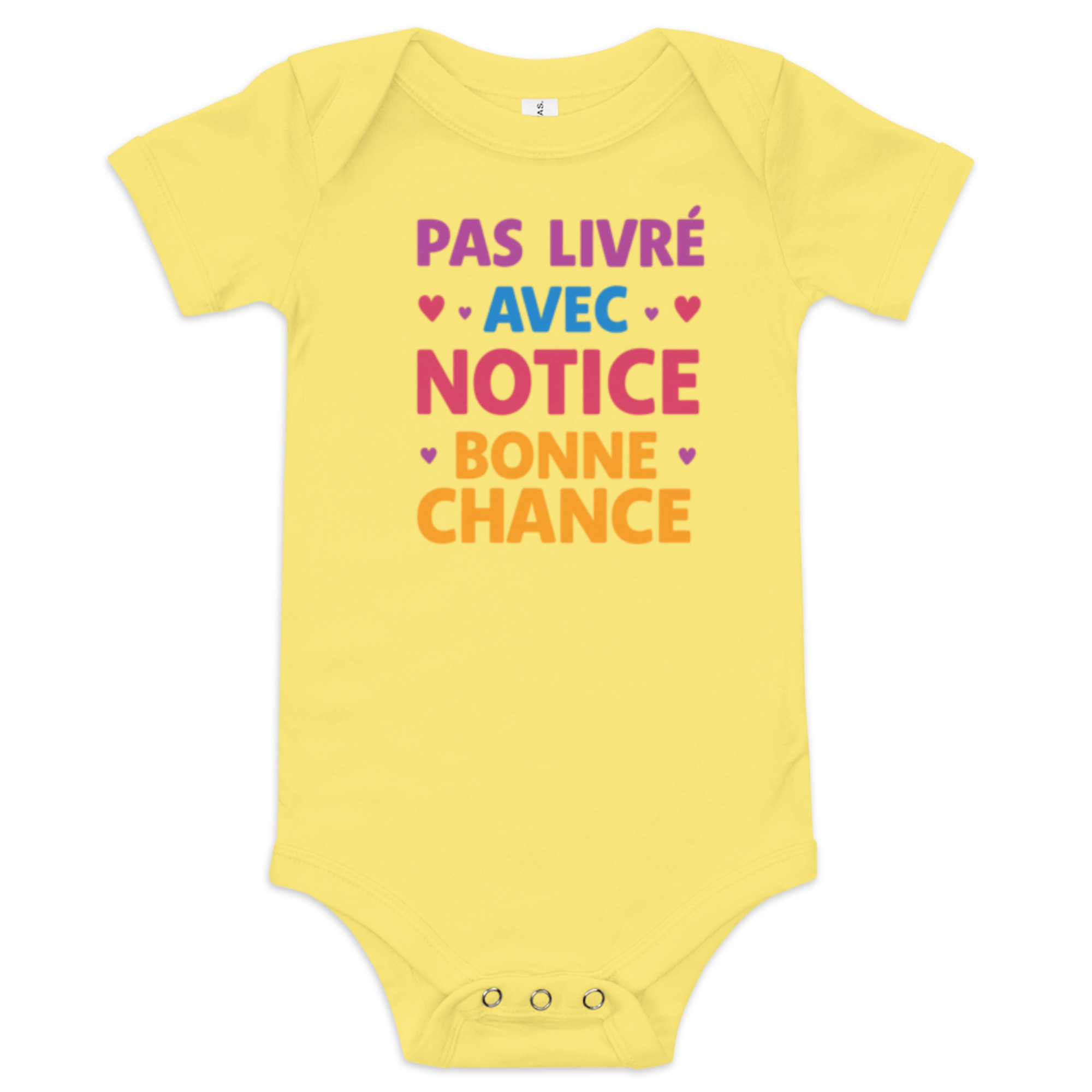 Body Bébé "Pas livré avec notice, bonne chance" édition limitée – Image 7