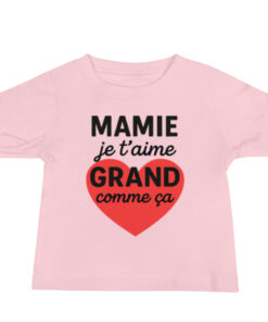 Alternative view of T-shirt Bébé "Mamie je t'aime grand comme ça" Edition limitée
